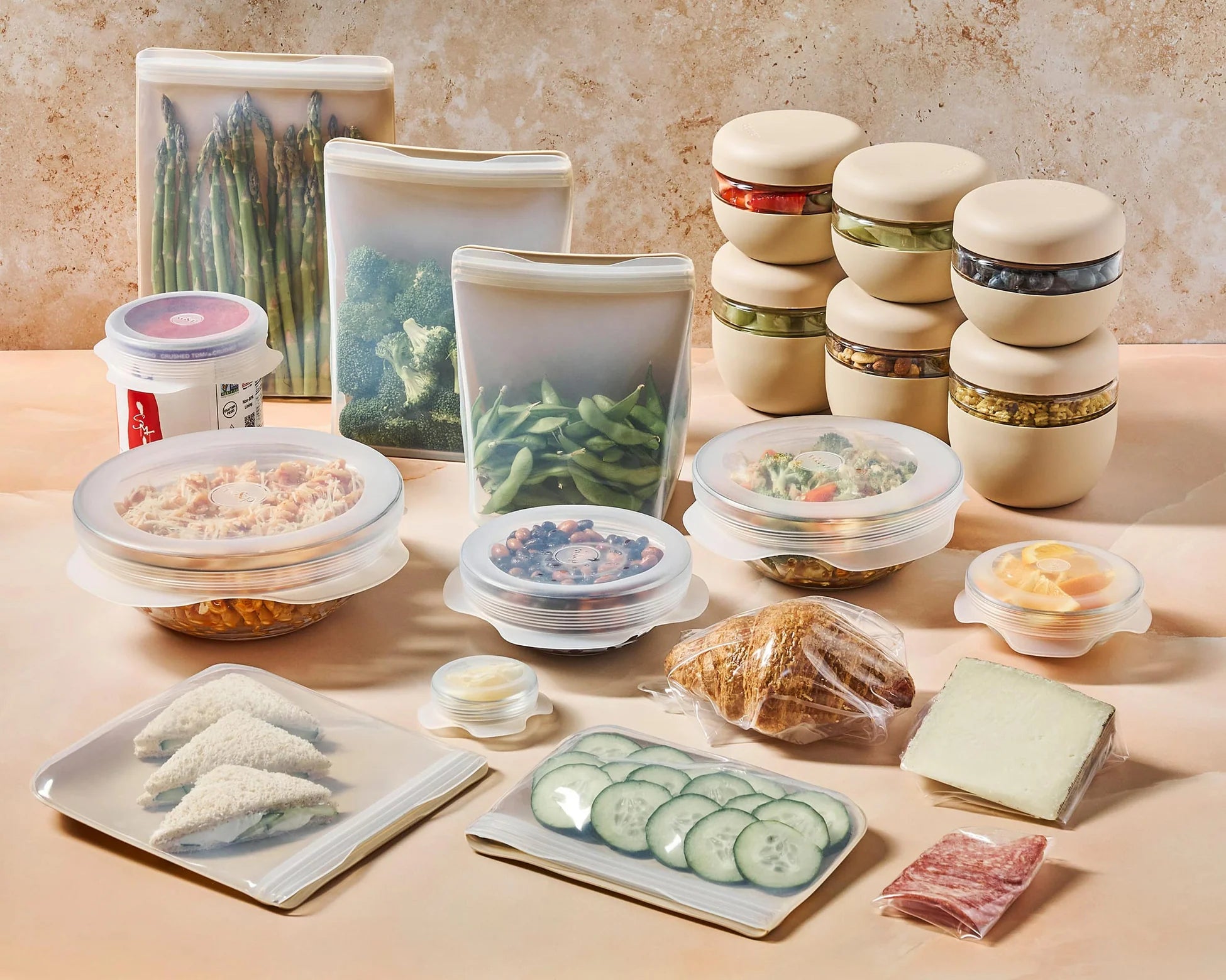 W&P takeaway containers sitting on table