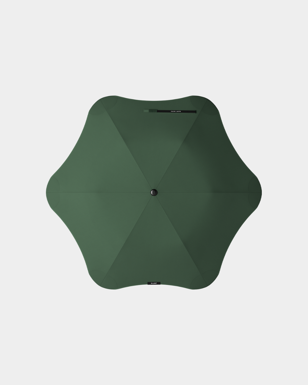 Metro Umbrella in forest green with auto-open and 360° spinning canopy for compact, convenient weather protection.