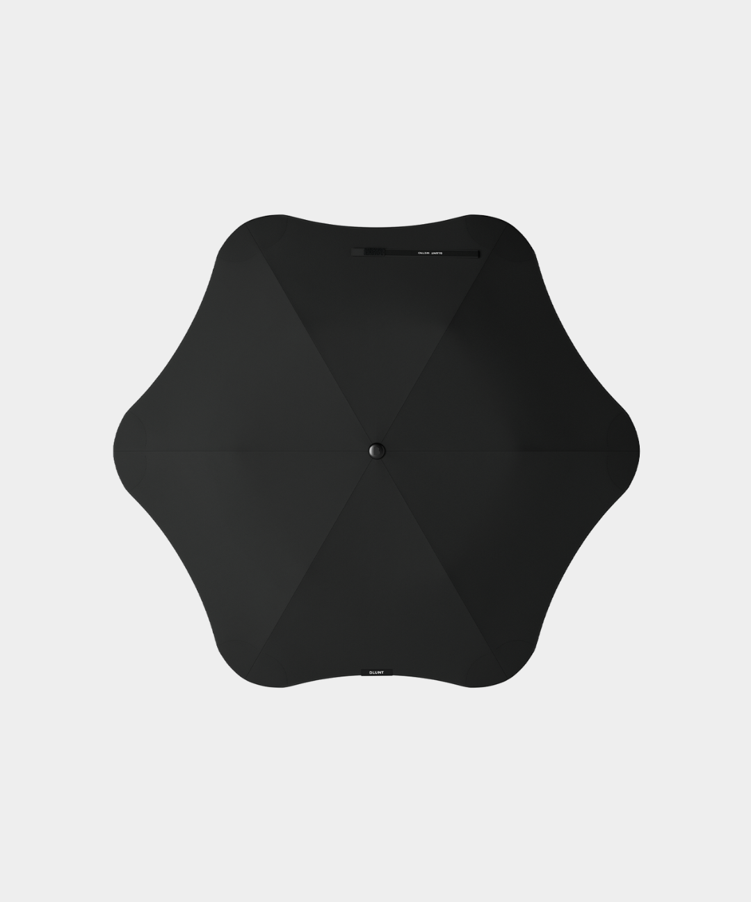Compact black Metro Umbrella with 360Β° spinning canopy and auto-open button for easy coverage.