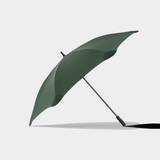 sports umbrella sitting on side