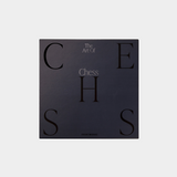 The Art of Chess special edition classic chess set in a sleek black box with minimalist typography and silver foil accents