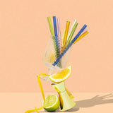 Cocktail Glass Reusable Straws - Multi-colour