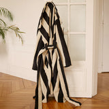Bath Robe - Vanilla Bean Stripes