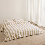 Pillowcase Pair - Biscotti Stripes