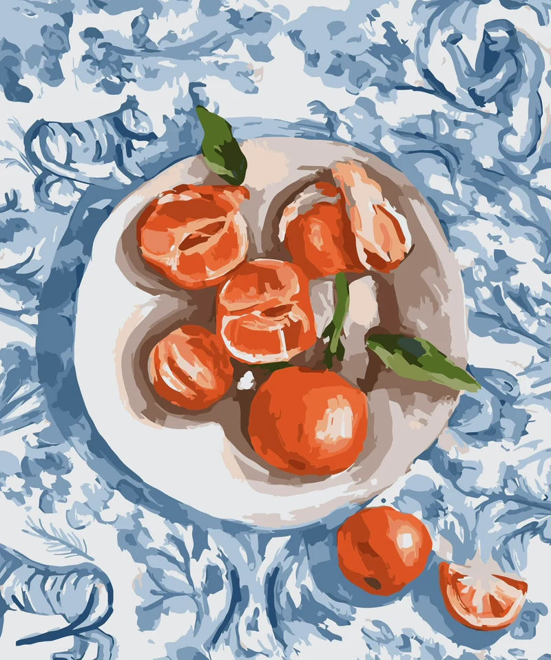 artwork of mandarins 