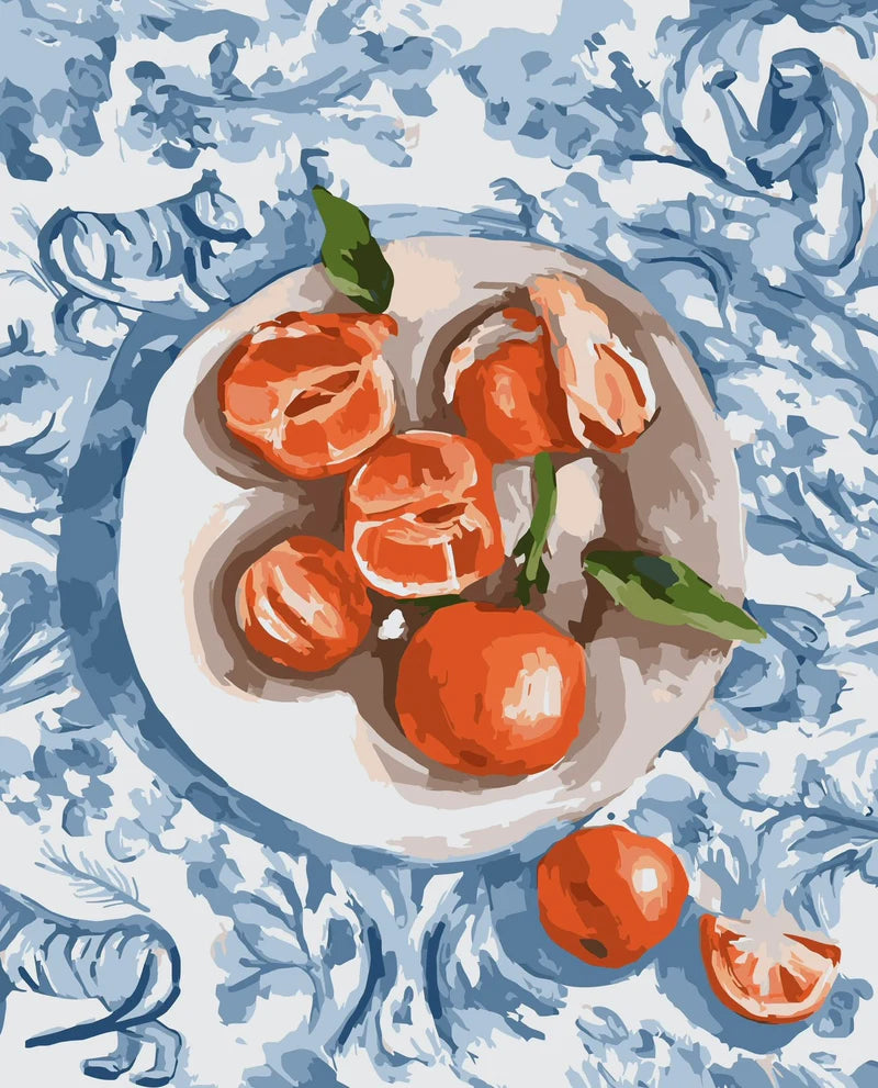 artwork of mandarins 