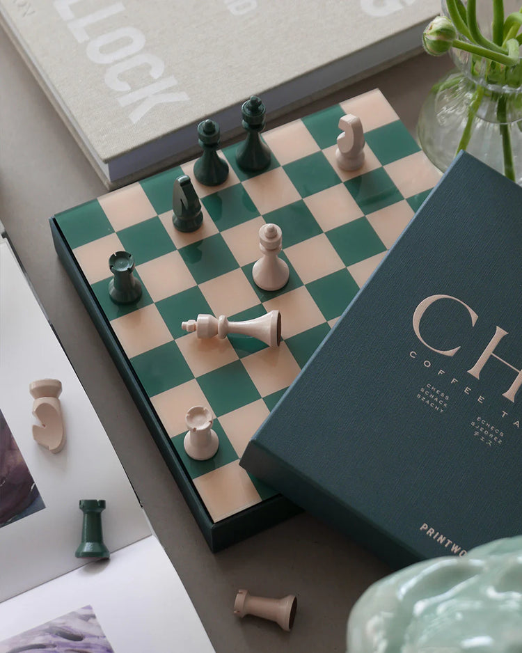 Chess Board Game Set - Green