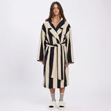 Bath Robe - Vanilla Bean Stripes