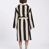 Bath Robe - Vanilla Bean Stripes