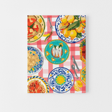 wall art of an italian grandmothers house tablescape 