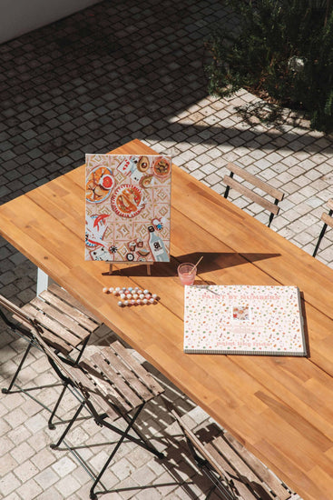 art of a mexican inspired tablescape sitting on a table