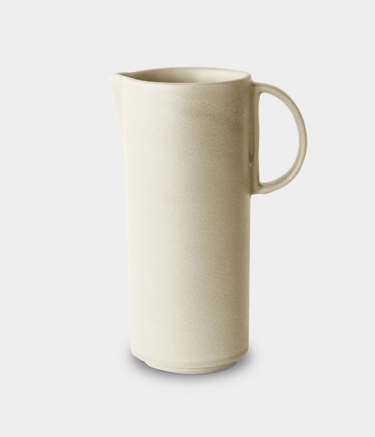 round platform sand jug sitting on a white background