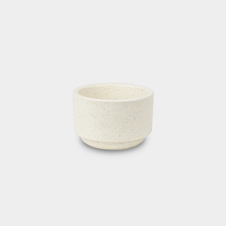 ramekin sitting on a white background