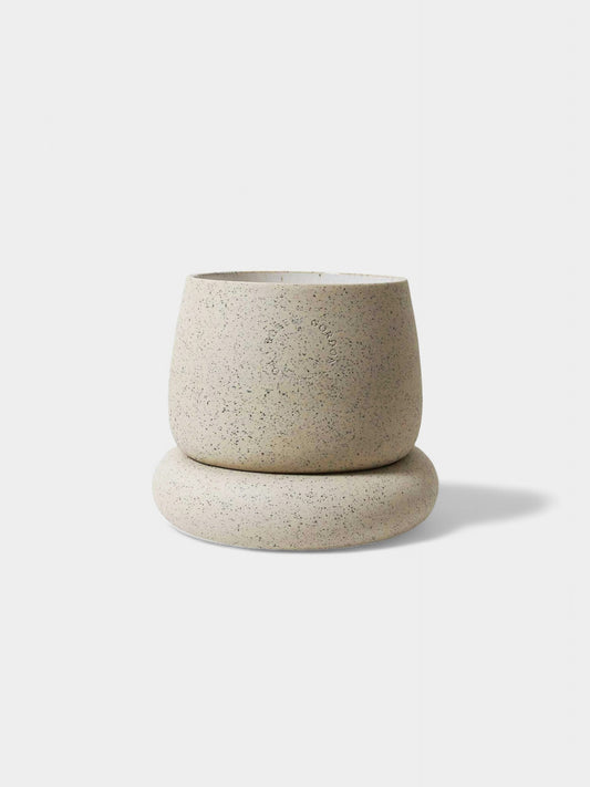 Small Ceramic Planter - White Speckle