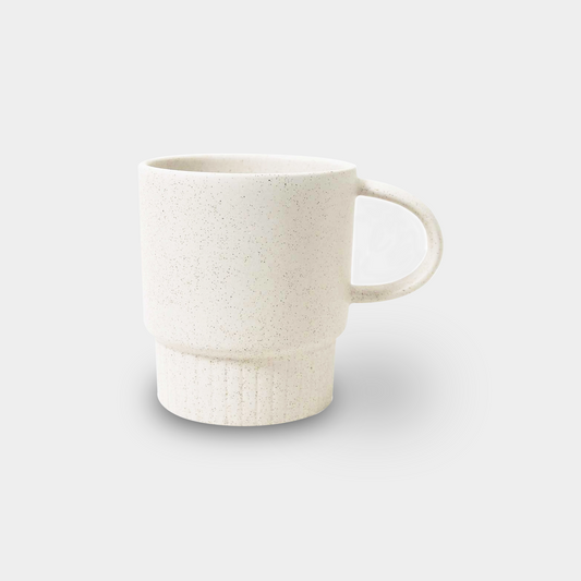 white mug on white background