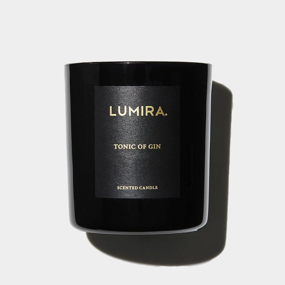candle sitting on white background
