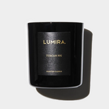 candle sitting on white background