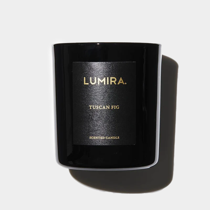 candle sitting on white background